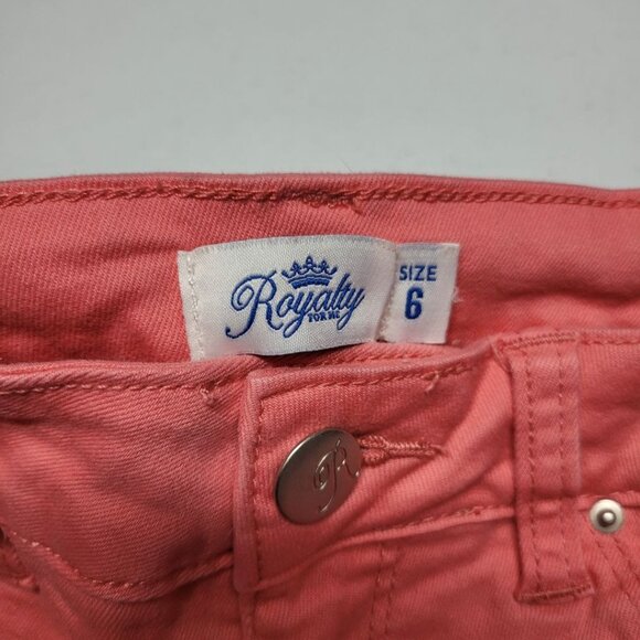 Royalty For Me Pedal Pusher Capri Pink Melon Womens Size 6 Summer Spring - Picture 5 of 9